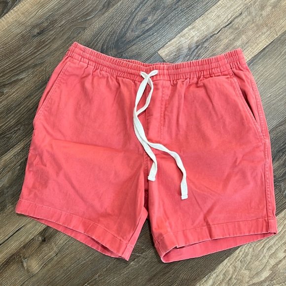 Brooks Brothers Men’s Shorts Size Medium. Salmon color 98% cotton adjustable - Picture 1 of 11